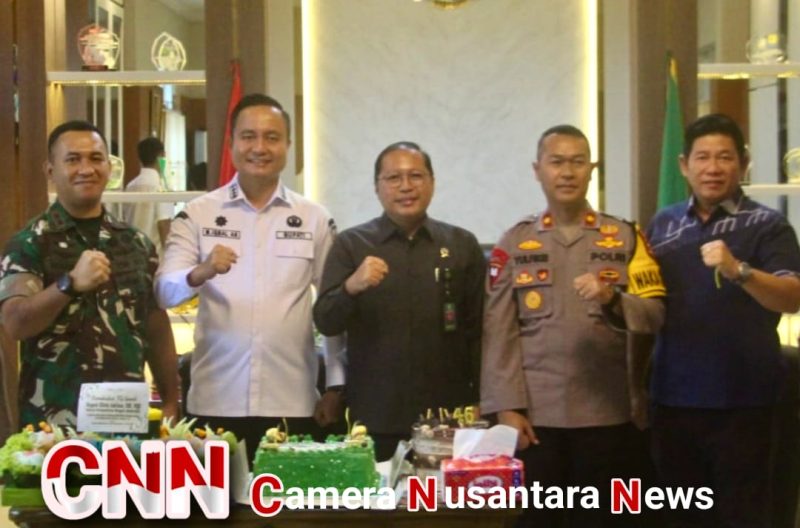 Kejutan Ulang Tahun: Wakil Kapolres OKU Bersama Forkopimda Kunjungi Pengadilan Negeri Baturaja